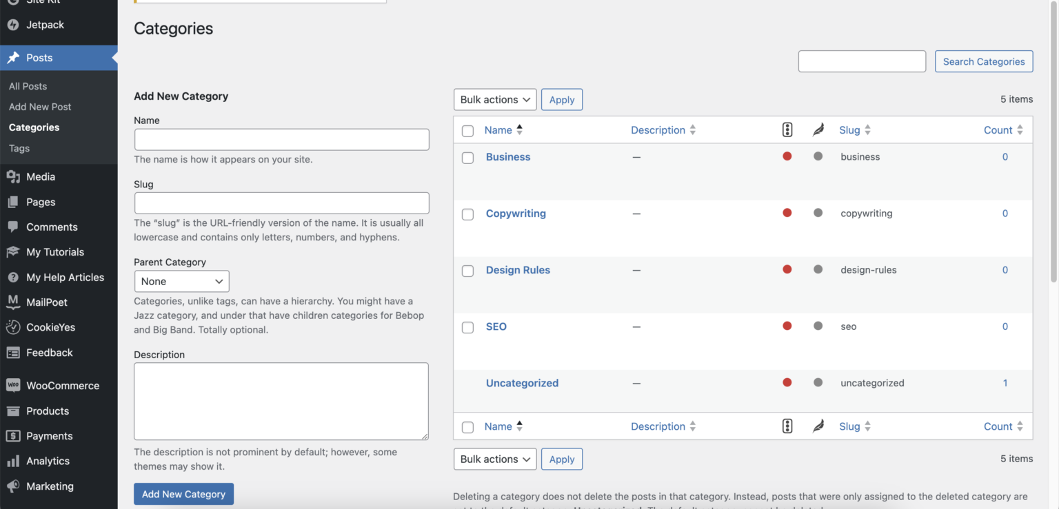 Setting Categoriesexamples Setting Up Blog Categories | Designorina