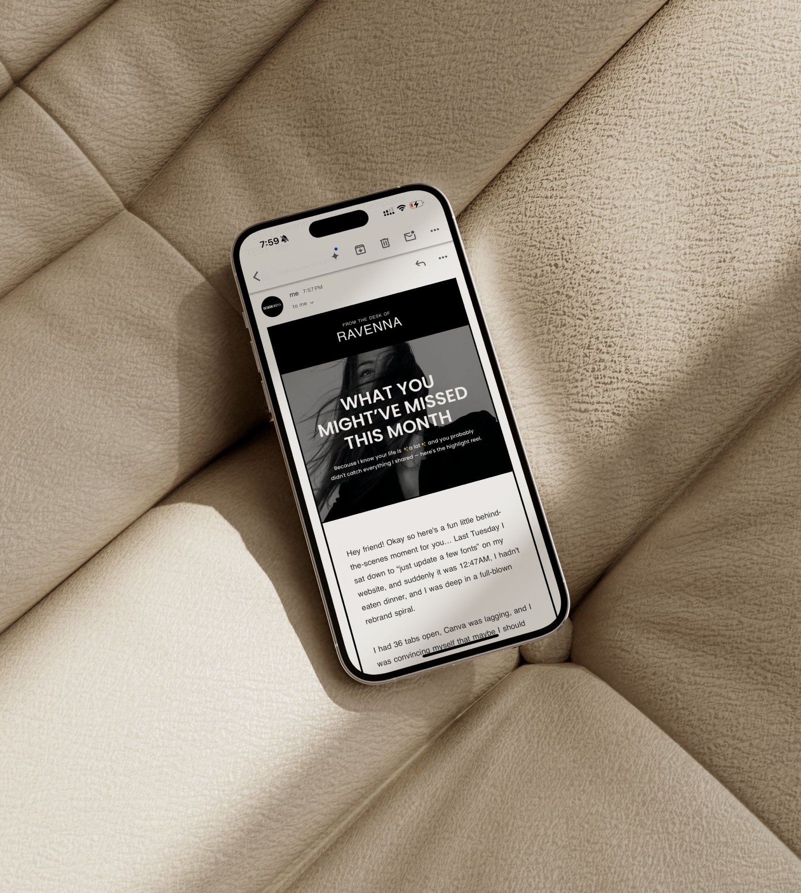 mockup email ravenna