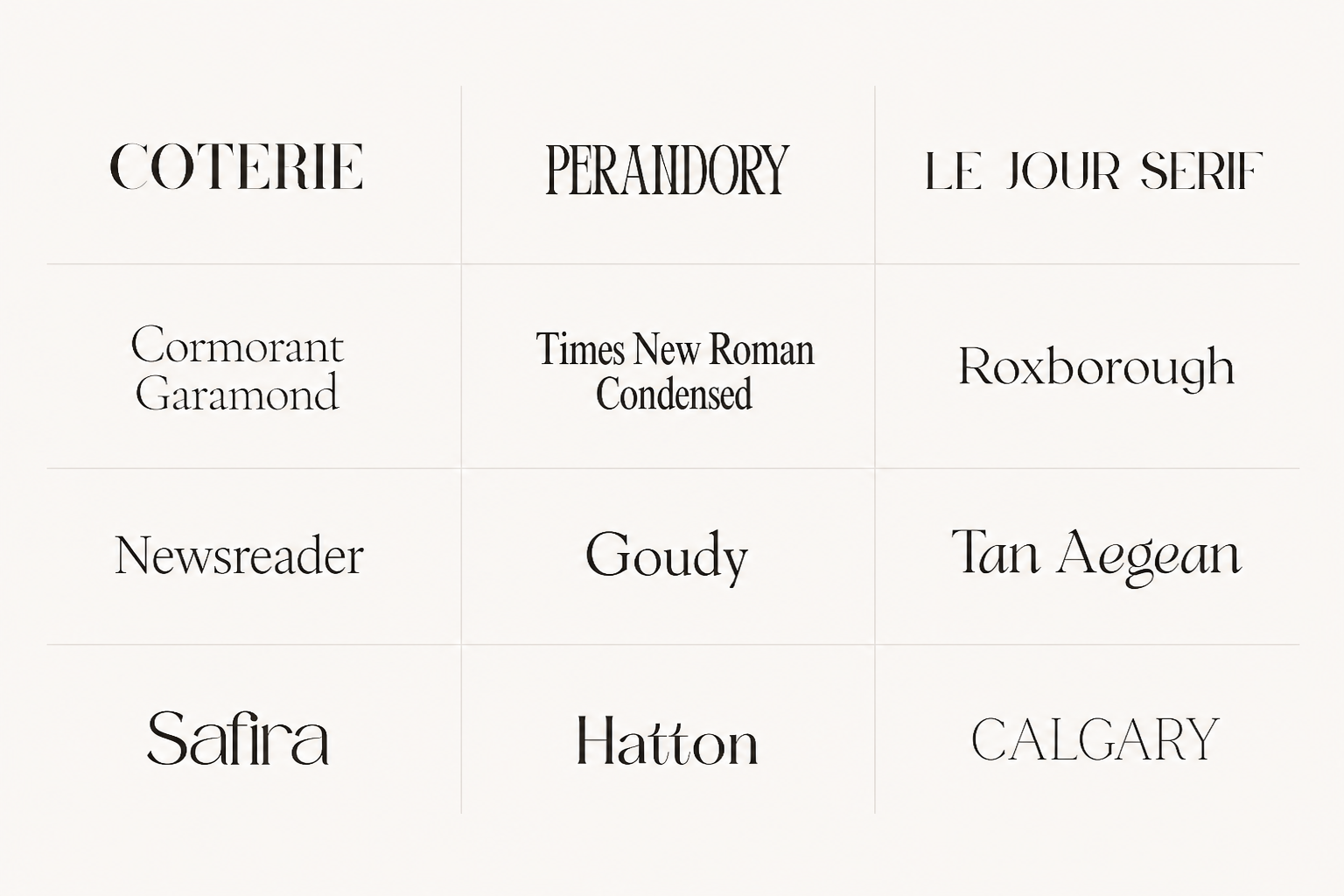 Editorial high-end Canva fonts for luxury and fashion brands